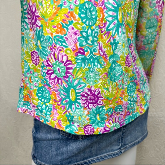 IBKÜL Lilli Mock Neck Long Sleeve UPF 50+ Cooling Quarter Zip Sun Shirt - Picture 6 of 16